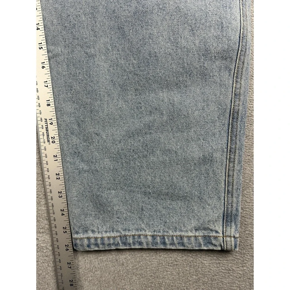 P&Co 304 Jeans Womens 18 36L Light Wash Blue Relaxed Cropped Denim Cargo NWT - Picture 6 of 12
